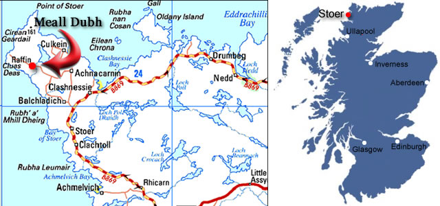 Map to Meall Dubh